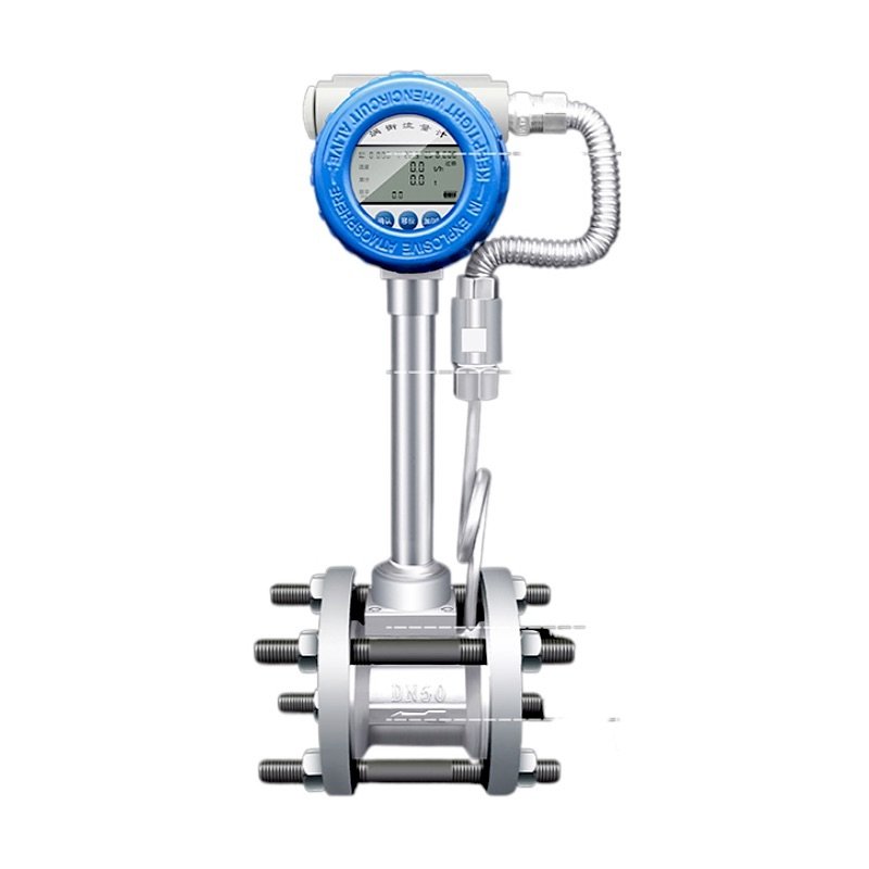 FMV813 Temperature Pressure Compensation Gas Liquid Steam Clamp Vortex Flowmeter